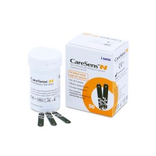 Тест-смужки CareSens N для глюкометра, 50 штук